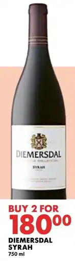 Woolworths DIEMERSDAL SYRAH offer