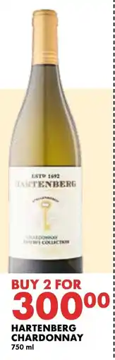 Woolworths HARTENBERG CHARDONNAY offer