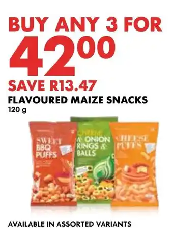 Woolworths FLAVOURED MAIZE SNACKS offer