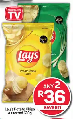 Pick n Pay Lay's Potato Chips Assorted 120g offer