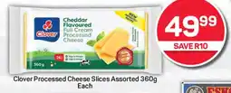 Pick n Pay Clover Processed Cheese Slices Assorted 360g Each offer