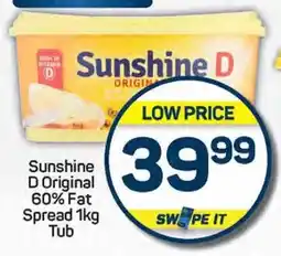 Pick n Pay Sunshine D Original 60% Fat Spread 1kg Tub offer