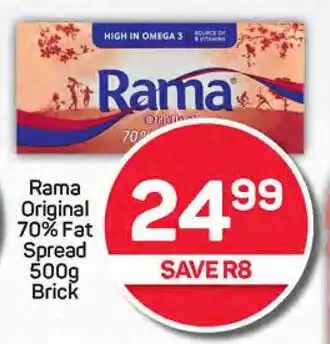 Pick n Pay Rama Original 70% Fat Spread 500g Brick offer