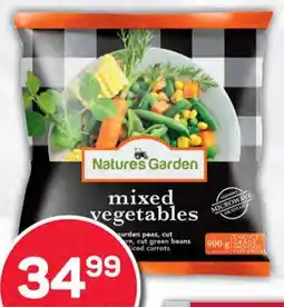 Pick n Pay Natures Garden Frozen Mixed Vegetables 900g/1kg Each offer