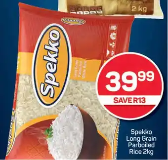 Pick n Pay Spekko Long Grain Parboiled Rice 2kg offer