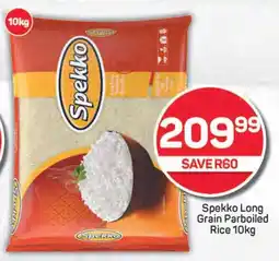Pick n Pay Spekko Long Grain Parboiled Rice 10kg offer