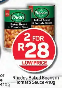 Pick n Pay Rhodes Baked Beans in Tomato Sauce 410g offer