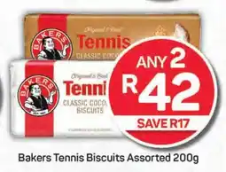 Pick n Pay Bakers Tennis Biscuits Assorted 200g offer