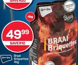 Pick n Pay Braai Briquettes 4kg offer