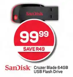 Pick n Pay SanDisk Cruzer Blade 64GB USB Flash Drive offer