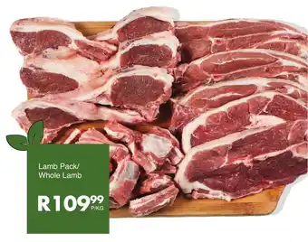 Save Lamb Pack/ Whole Lamb offer