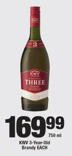OK Liquor KWV 3-Year-Old Brandy EACH offer