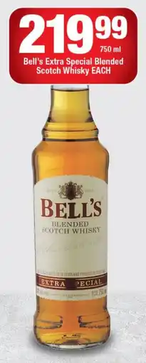 OK Liquor Bell's Extra Special Blended Scotch Whisky EACH offer
