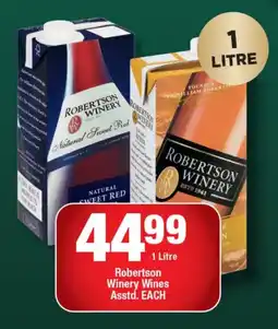 OK Liquor Robertson Winery Wines Asstd. EACH offer