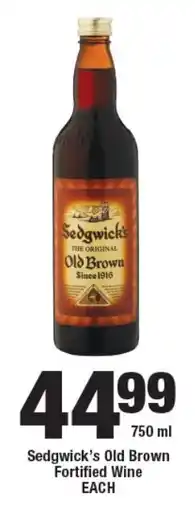 Sedgwick's Old Brown Fortified Wine EACH