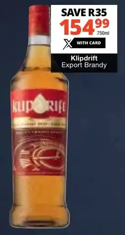 Liquor Shop Klipdrift Export Brandy offer