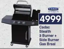 President Hyper Cadac Stealth 3 Burner + Side Burner Gas Braai offer