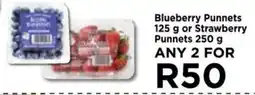 Food Lover's Market Blueberry Punnets 125g or Strawberry Punnets 250g offer