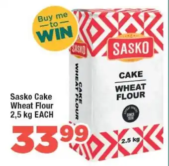 OK Foods Sasko Cake Wheat Flour 2,5 kg EACH offer