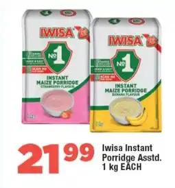 OK Foods Iwisa Instant Porridge Asstd. 1 kg EACH offer