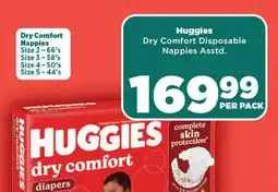 OK Foods HUGGIES Dry Comfort Disposable Nappies Asstd. offer
