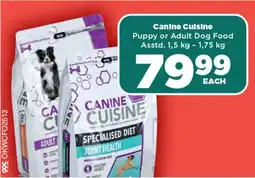OK Foods Canine Cuisine Puppy or Adult Dog Food Asstd. 1,5 kg - 1,75 kg offer
