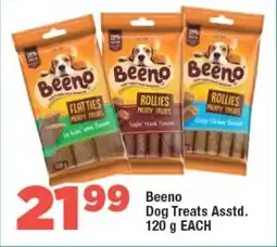 Beeno Dog Treats Asstd. 120g EACH