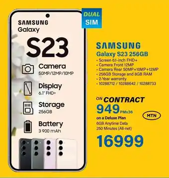 Incredible Connection SAMSUNG Galaxy S23 256GB offer