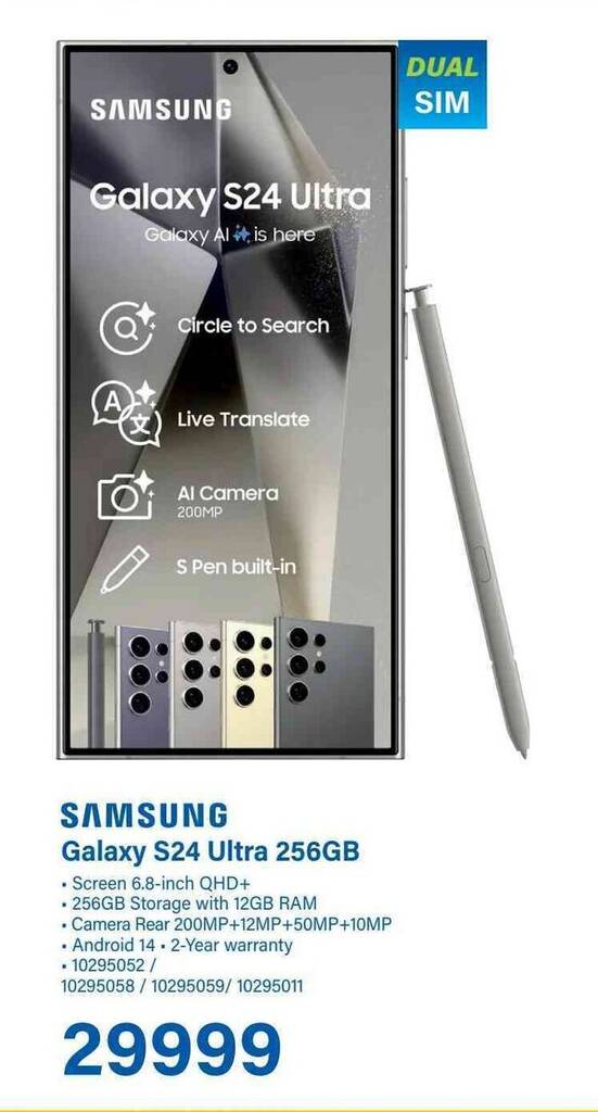 All Samsung S24 Ultra offers Find and view the cheapest Samsung S24 Ultra offer!
