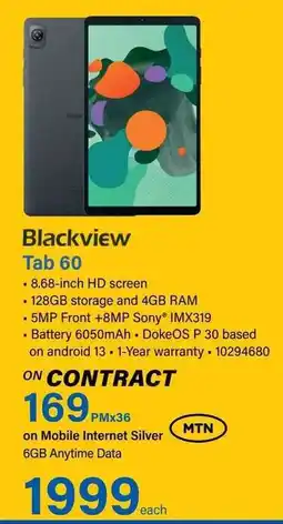 Incredible Connection Blackview Tab 60 offer