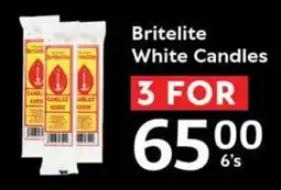 Oxford Freshmarket Britelite White Candles offer