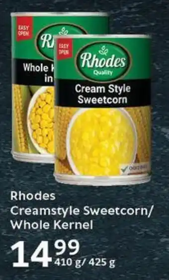 Oxford Freshmarket Rhodes Creamstyle Sweetcorn/ Whole Kernel offer