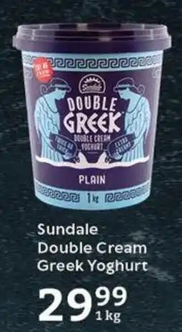 Oxford Freshmarket Sundale Double Cream Greek Yoghurt offer