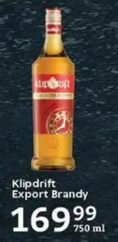 Oxford Freshmarket Klipdrift Export Brandy offer
