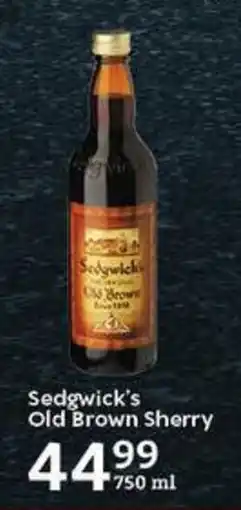 Oxford Freshmarket Sedgwick's Old Brown Sherry offer