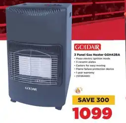HiFi Corp GOLDAIR 3 Panel Gas Heater GGH42BA offer