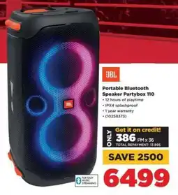 HiFi Corp JBL Portable Bluetooth Speaker Partybox 110 offer