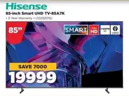 HiFi Corp Hisense 85-inch Smart UHD TV-85A7K offer