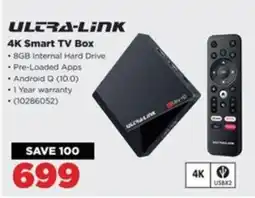HiFi Corp ULTRA-LINK 4K Smart TV Box offer
