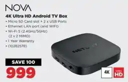 HiFi Corp NOVA 4K Ultra HD Android TV Box offer