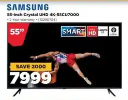 HiFi Corp SAMSUNG 55-inch Crystal UHD 4K-55CU7000 offer
