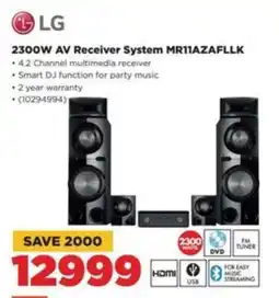 LG 2300W AV Receiver System MR11AZAFLLK