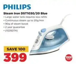 HiFi Corp PHILIPS Steam Iron DST1030/20 Blue offer