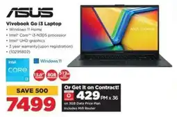 HiFi Corp ASUS Vivobook Go i3 Laptop offer