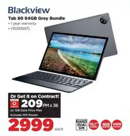 HiFi Corp Blackview Tab 80 64GB Grey Bundle offer