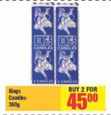 Kings Candles 360g offer at Big Save