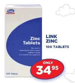 Link Pharmacy LINK ZINC 100 TABLETS offer