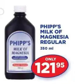 PHIPP'S MILK OF MAGNESIA REGULAR