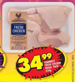 Shoprite FARMBEST FRESH CHICKEN BRAAI PACK 650g offer