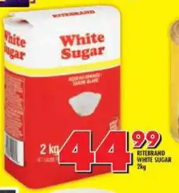 Shoprite RITEBRAND WHITE SUGAR 2kg offer